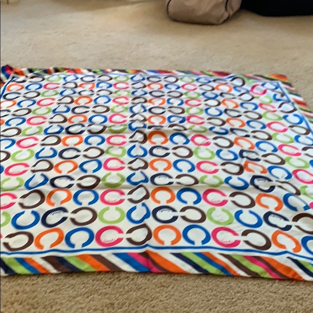 Coach silk scarf